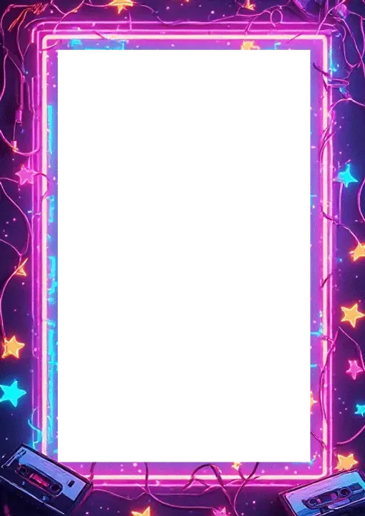 The Gen 80s card frame