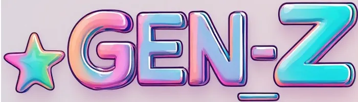 Gen Z lettering